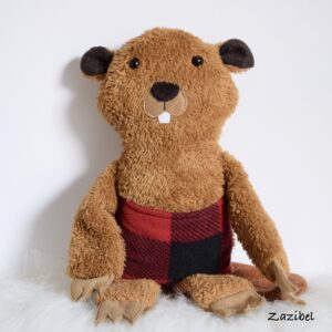 Les Castors peluches faites à la main