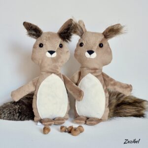 Peluches écureuils faits au Québec