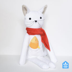 Les chats, peluches fabriquées à la main