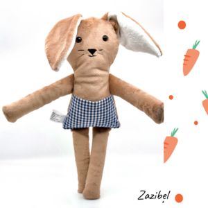 Les lapins, peluches fabriquées au Québec