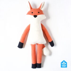 Renards, peluches faites au Québec