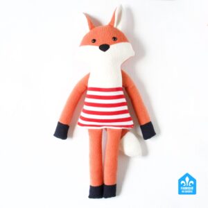 Renards, peluches faites au Québec