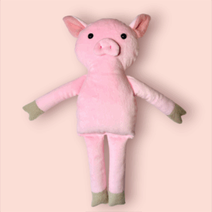 Le cochon, douce peluche fabriquée à la main